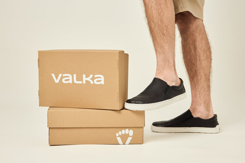 Sneaker Alpha Negro Suela Blanca Valka Barefoot