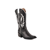 Texana Justine negra y blanco