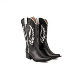 Texana Justine negra y blanco