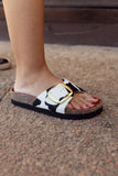 Sandalia Clover una hebilla Vaca Kiko's Shoes