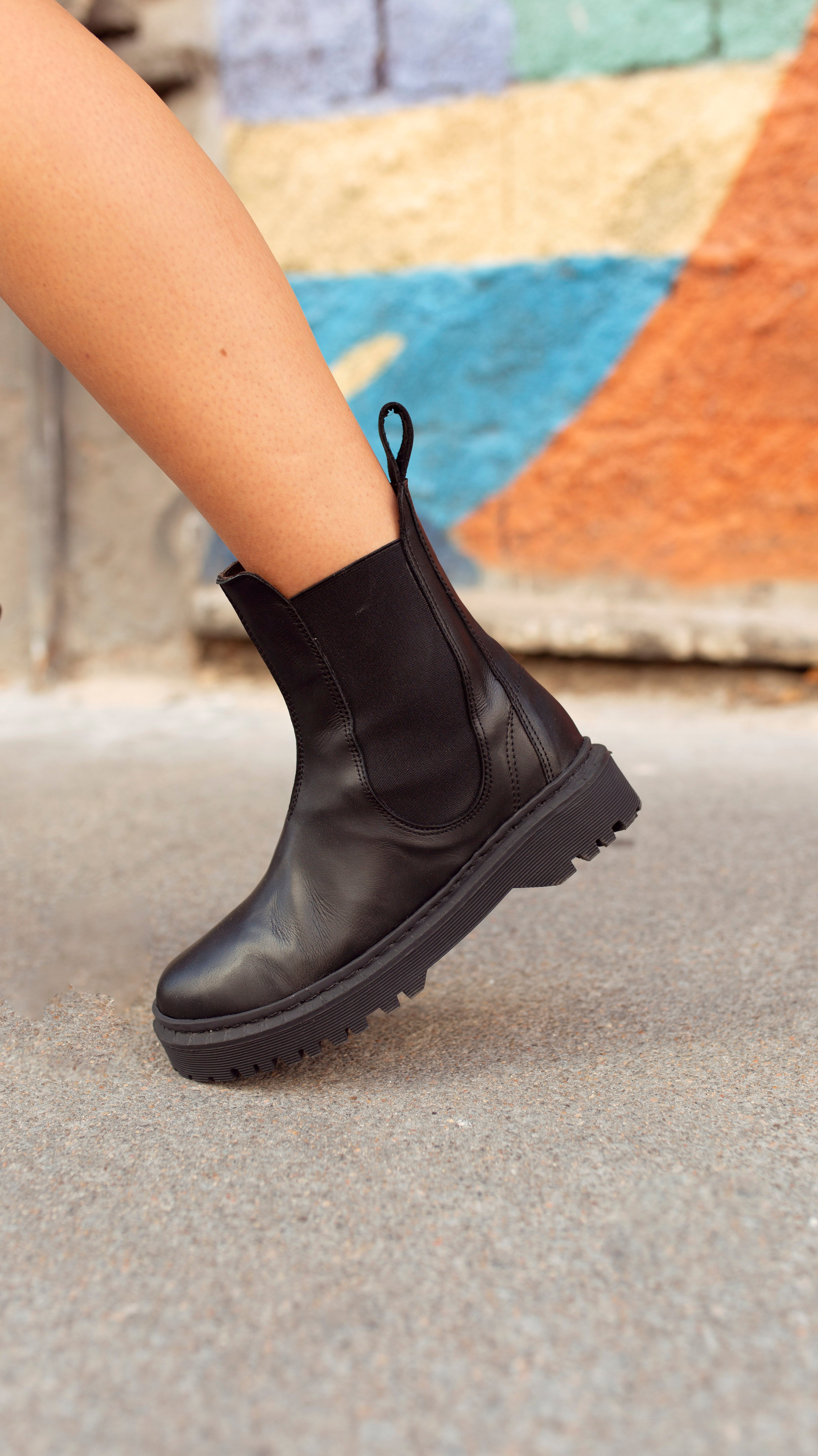 Bota Baker Negro Kiko's Shoes