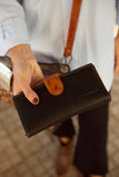 Billetera con Boton Negra