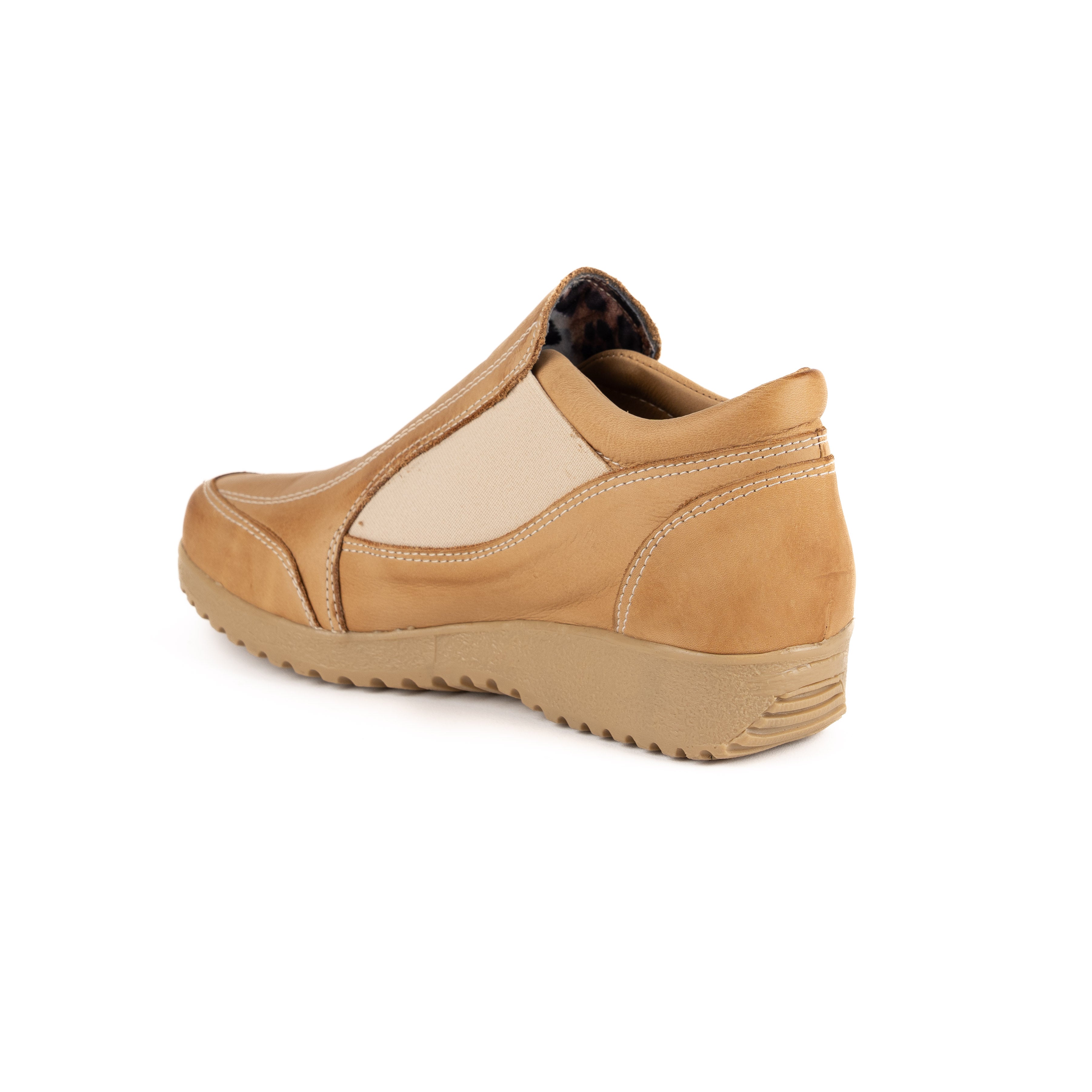 Zapato Bajo Con Elástico Natural