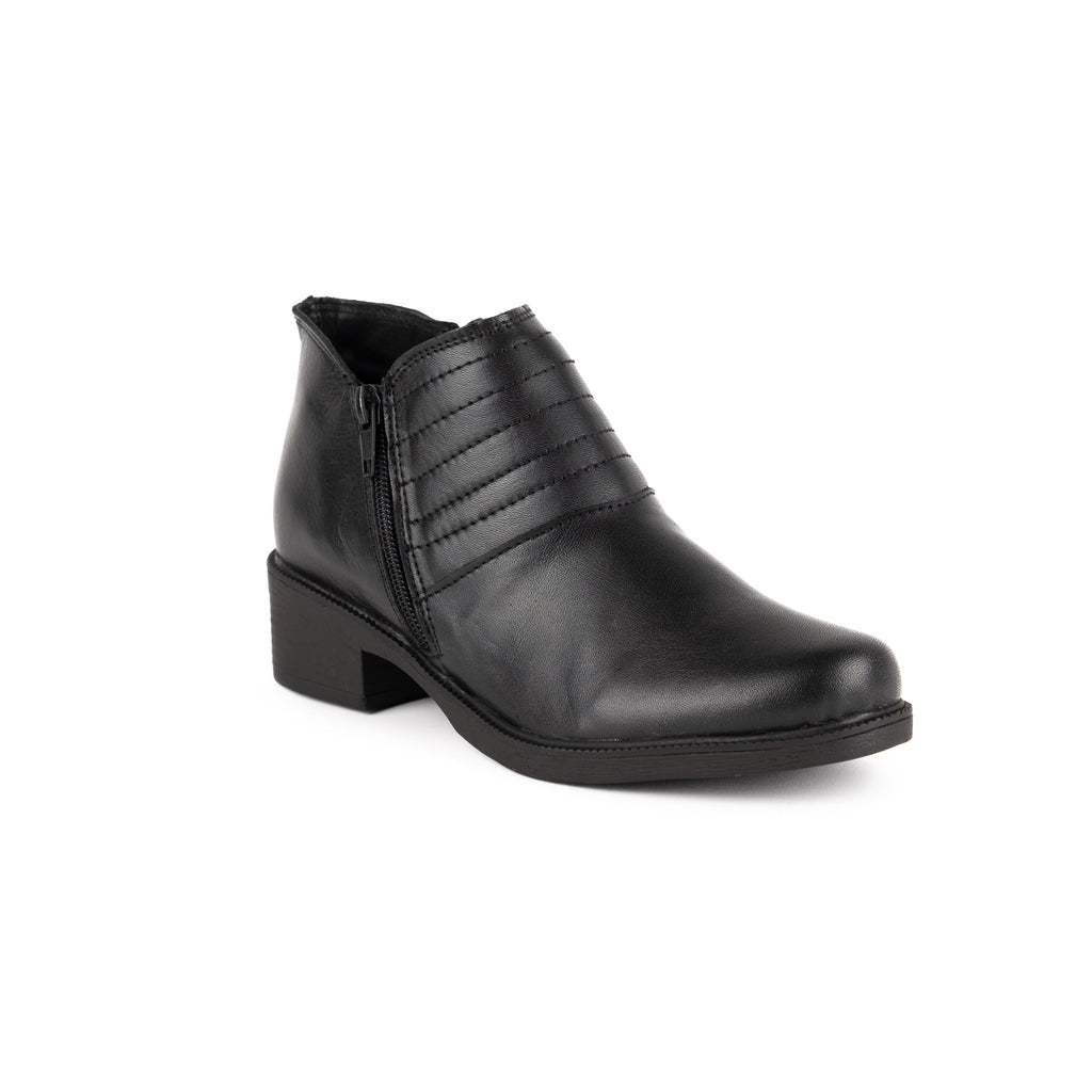 Botin casual dos cierres Negro