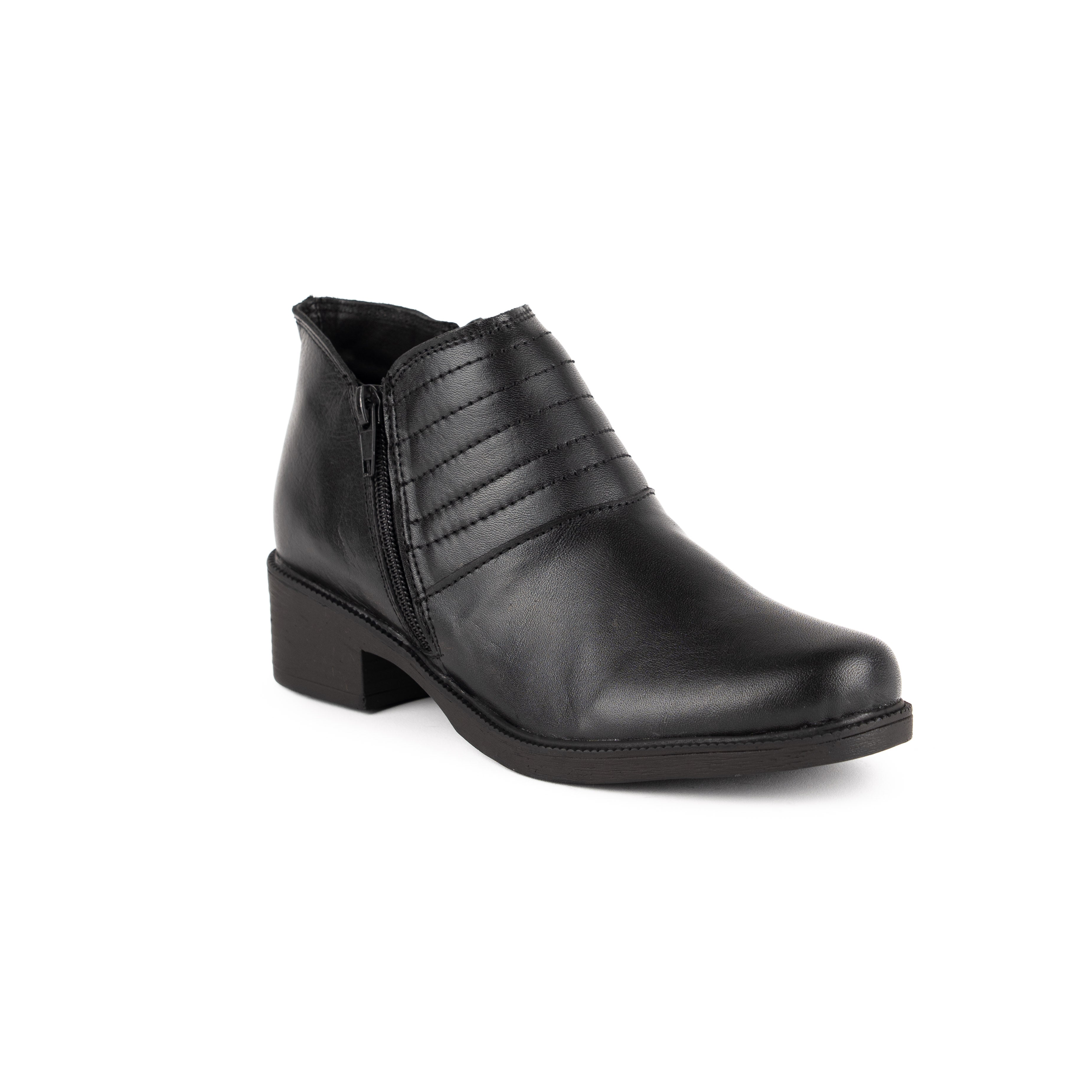 Botin casual dos cierres Negro