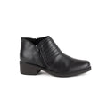 Botin casual dos cierres Negro