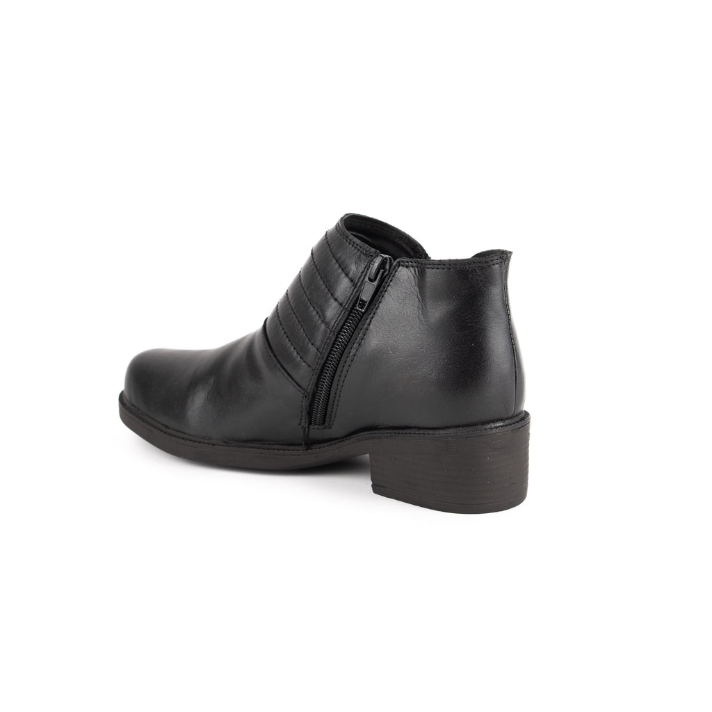 Botin casual dos cierres Negro