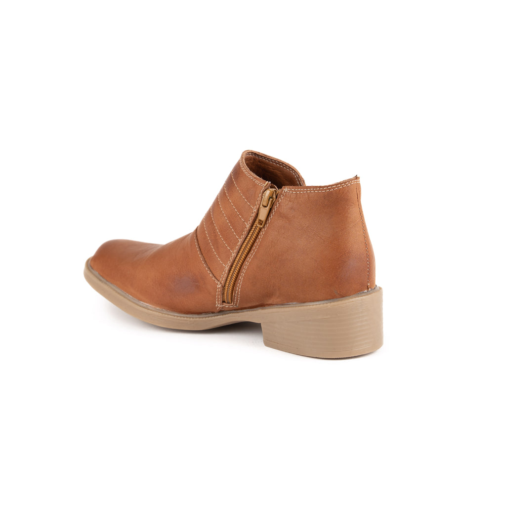 Botin casual dos cierres Terracota