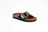 Sandalia Clover una hebilla Negro Kiko´s Shoes