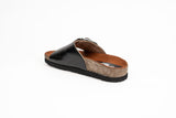 Sandalia Clover una hebilla Negro Kiko´s Shoes