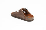 Sandalia Clover dos hebillas Chocolate Kiko´s Shoes