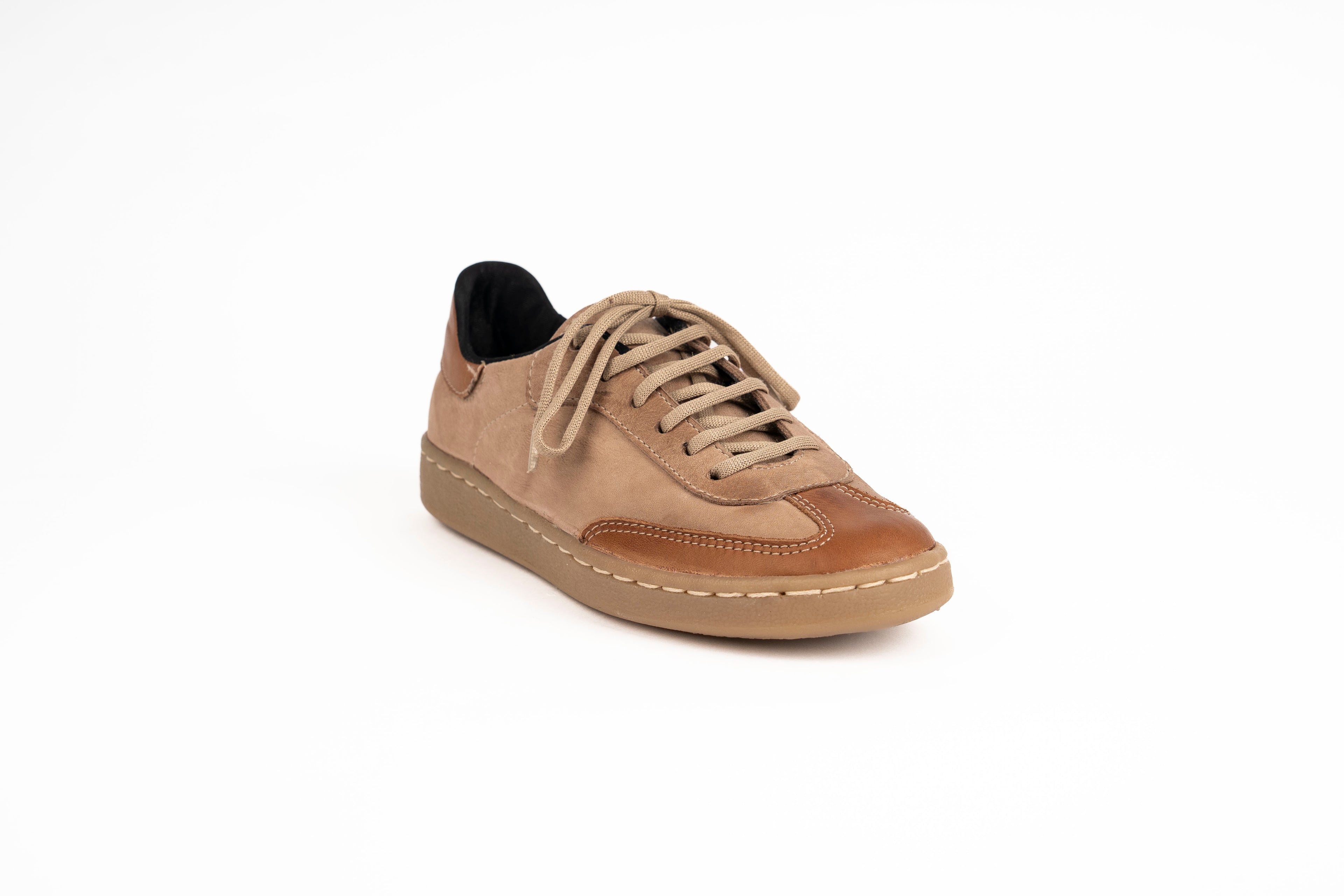 Sneaker Viena taupe y terracota Kiko's Shoes
