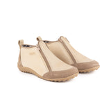 Bota Zipper Natural Dos Cierres Vanzetti