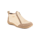 Bota Zipper Natural Dos Cierres Vanzetti