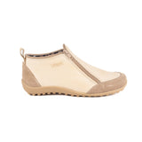Bota Zipper Natural Dos Cierres Vanzetti