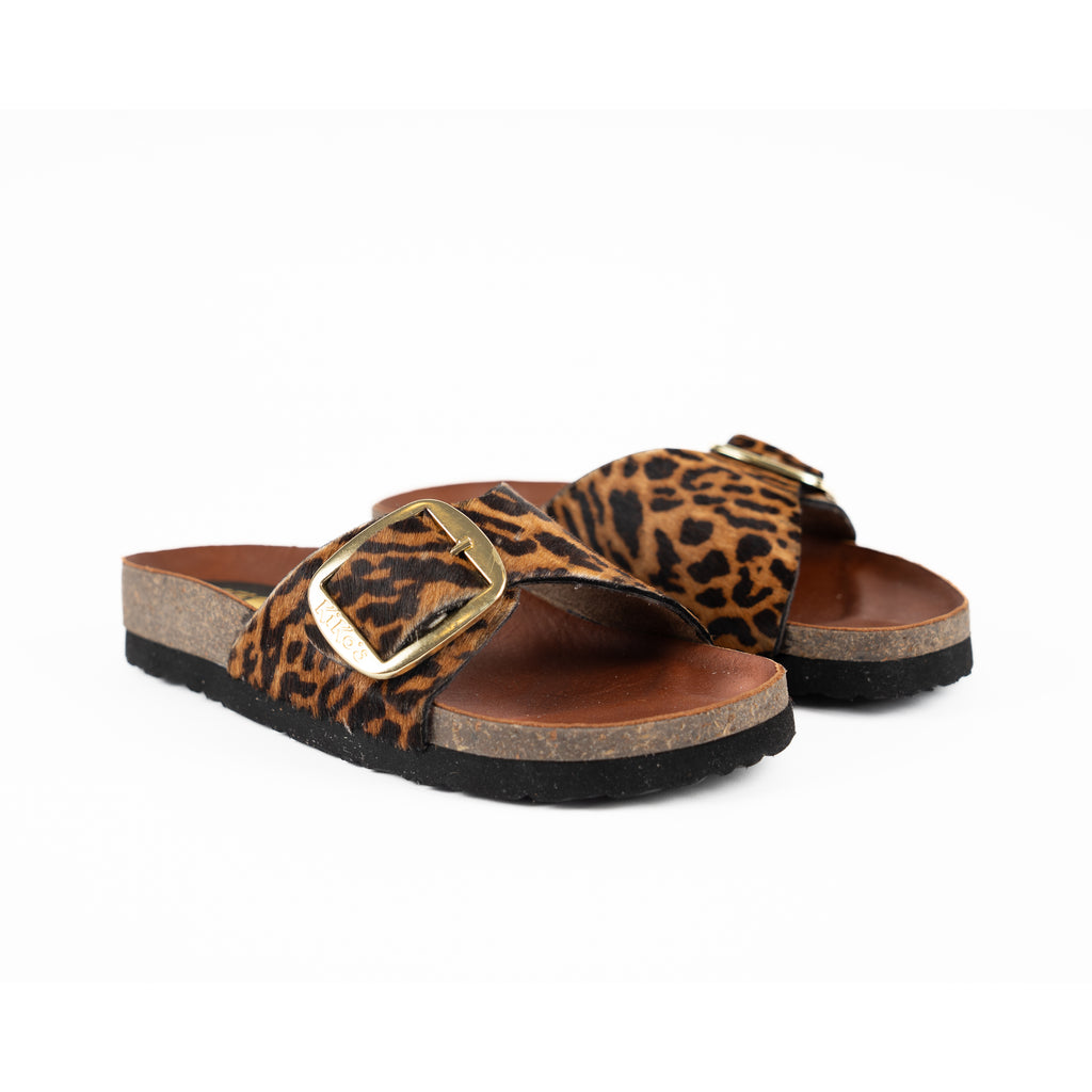 Sandalia Clover una hebilla Leopardo Kiko's Shoes