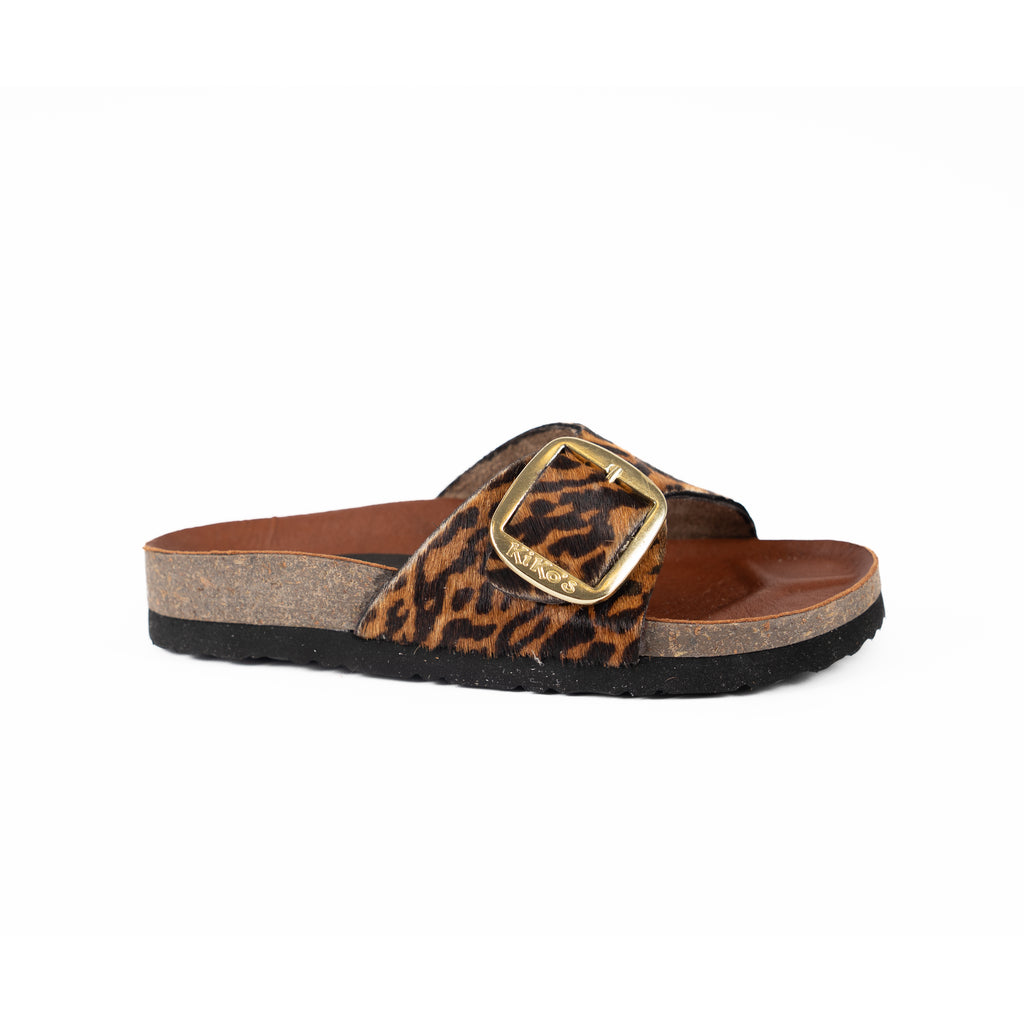 Sandalia Clover una hebilla Leopardo Kiko's Shoes