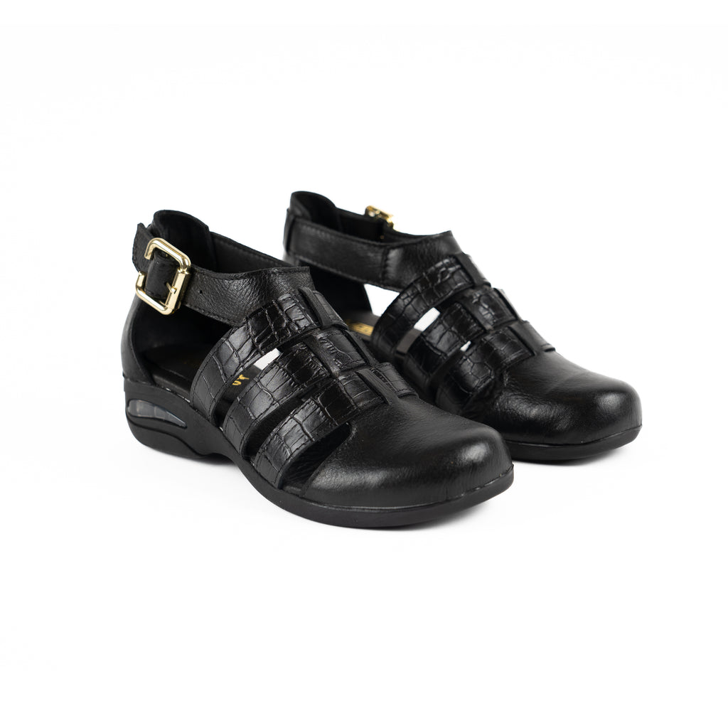 Sandalia Peonia Negro Vanzetti