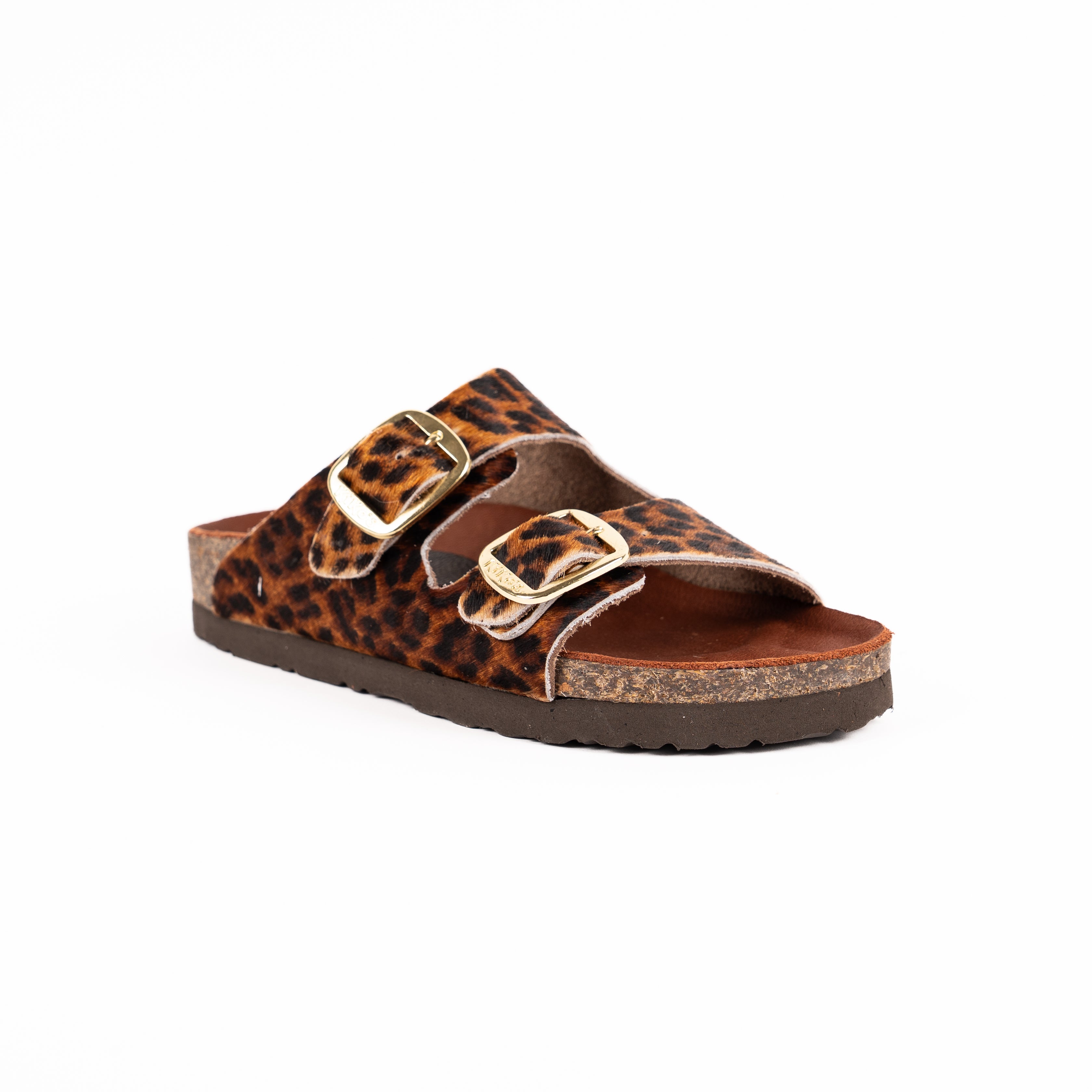 Sandalia Clover dos hebillas Leopardo Kiko's Shoes