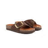 Sandalia Clover una hebilla Chocolate Kiko´s Shoes