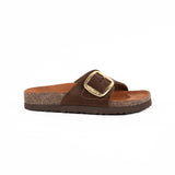 Sandalia Clover una hebilla Chocolate Kiko´s Shoes