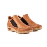 Zapato Bajo Con Elástico Terracota