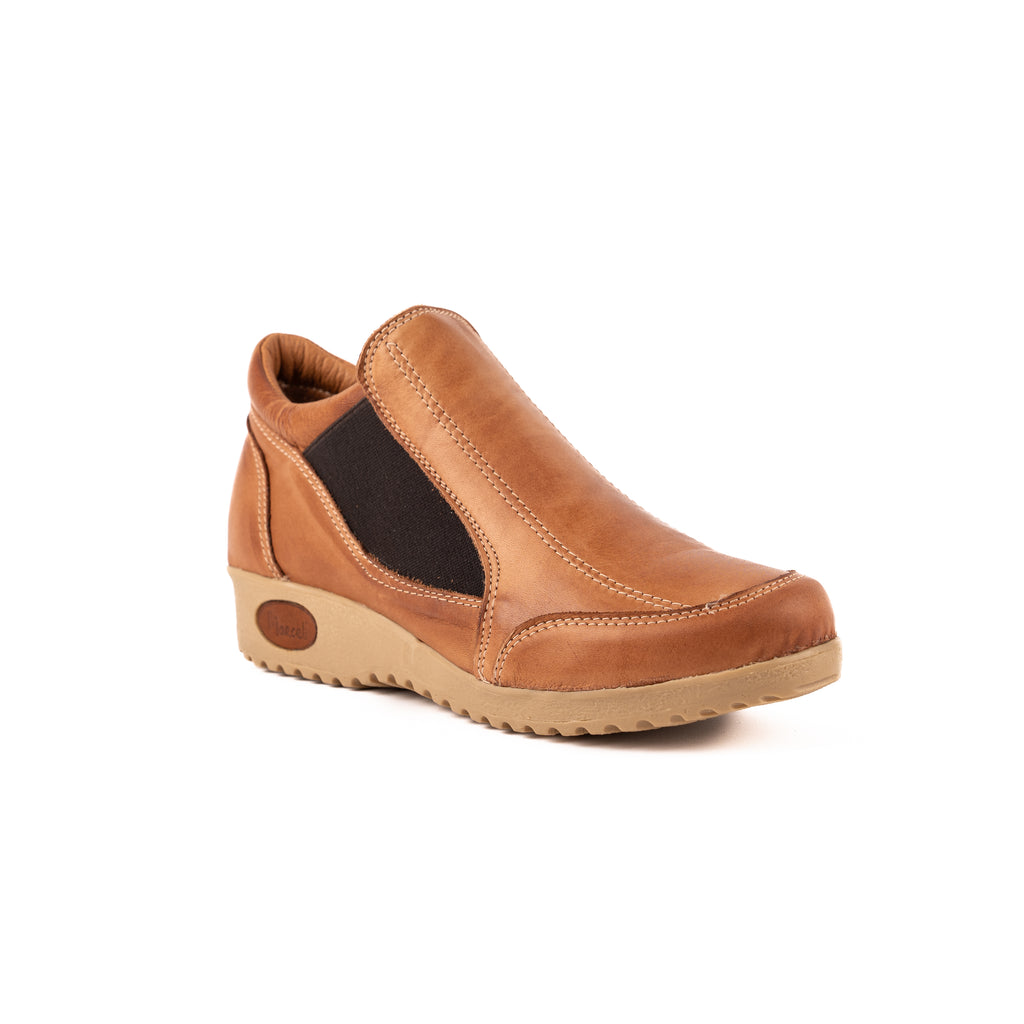Zapato Bajo Con Elástico Terracota