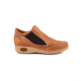 Zapato Bajo Con Elástico Terracota