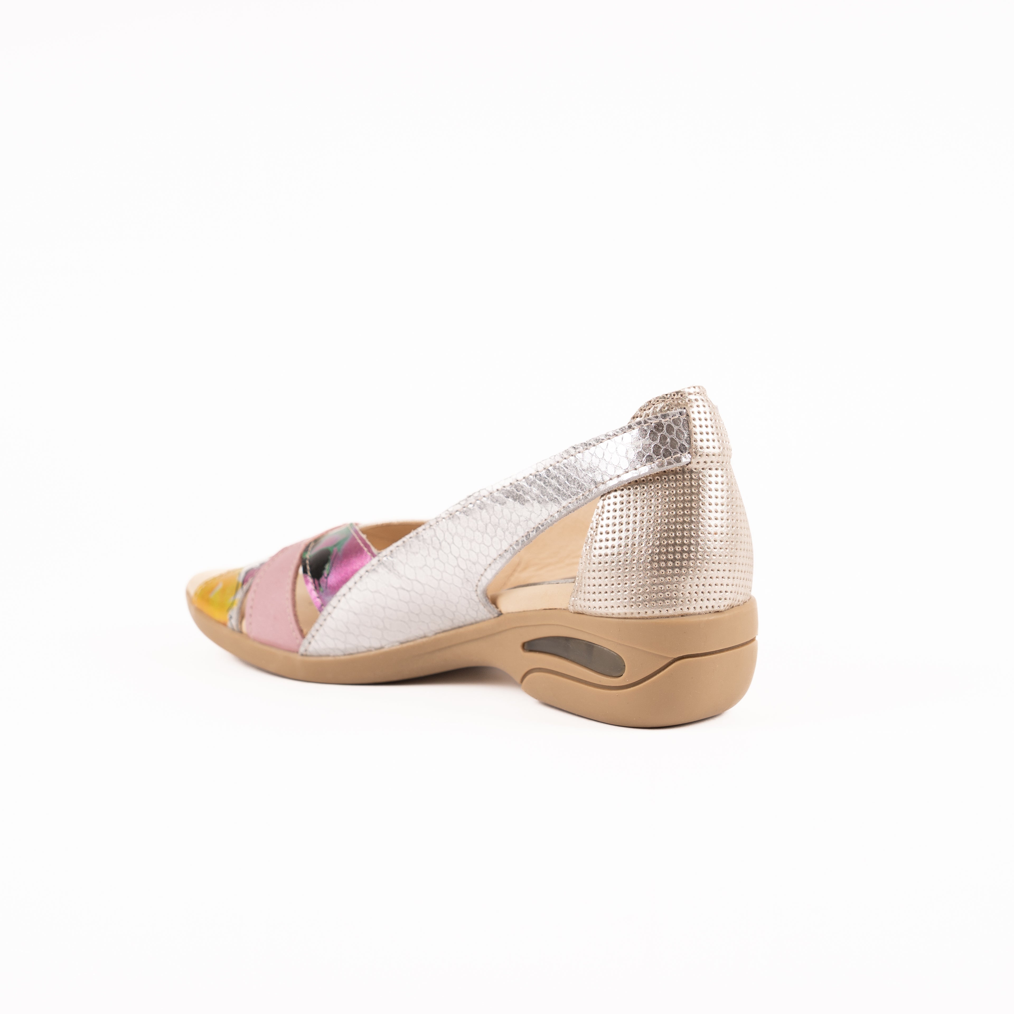 Sandalia Zoé terracota flores