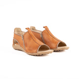 Sandalia Zipper Terracota