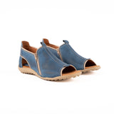 Sandalia Zipper Azul