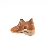 Sandalia Zipper Calada Terracota