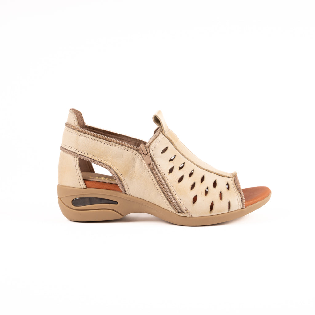 Sandalia Zipper Calada Natural