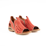 Sandalia Zipper Calada Roja