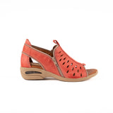 Sandalia Zipper Calada Roja