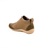 Bota Zipper Verde Dos Cierres Vanzetti