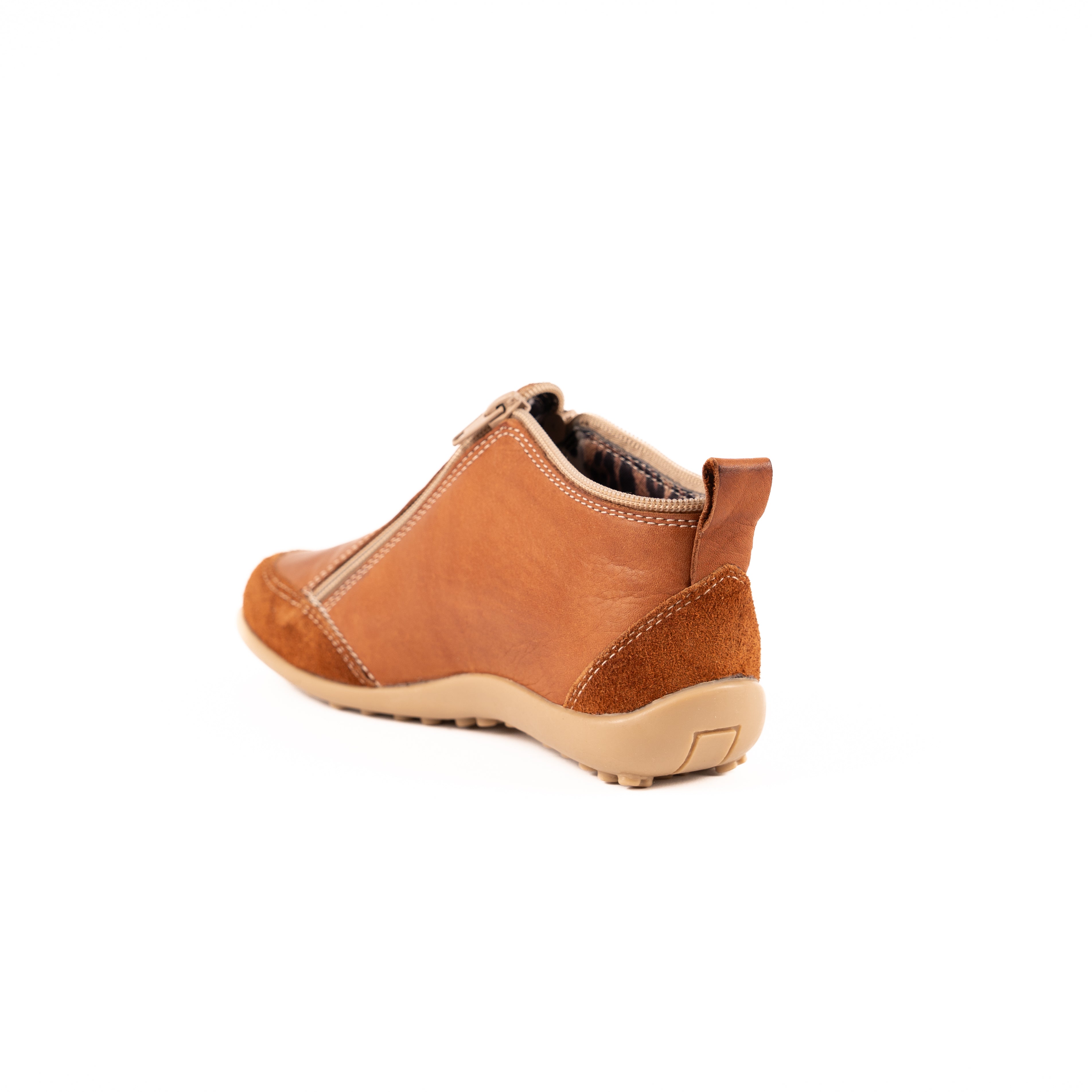 Bota Zipper Terracota Dos Cierres Vanzetti