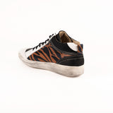 Sneaker Rockstar Blanco, Chocolate y Terracota
