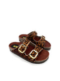 Sandalia Clover dos hebillas Leopardo Kiko's Shoes