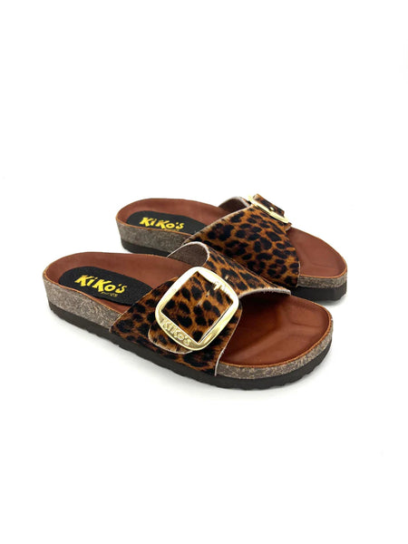 Sandalia Clover una hebilla Leopardo Kiko's Shoes