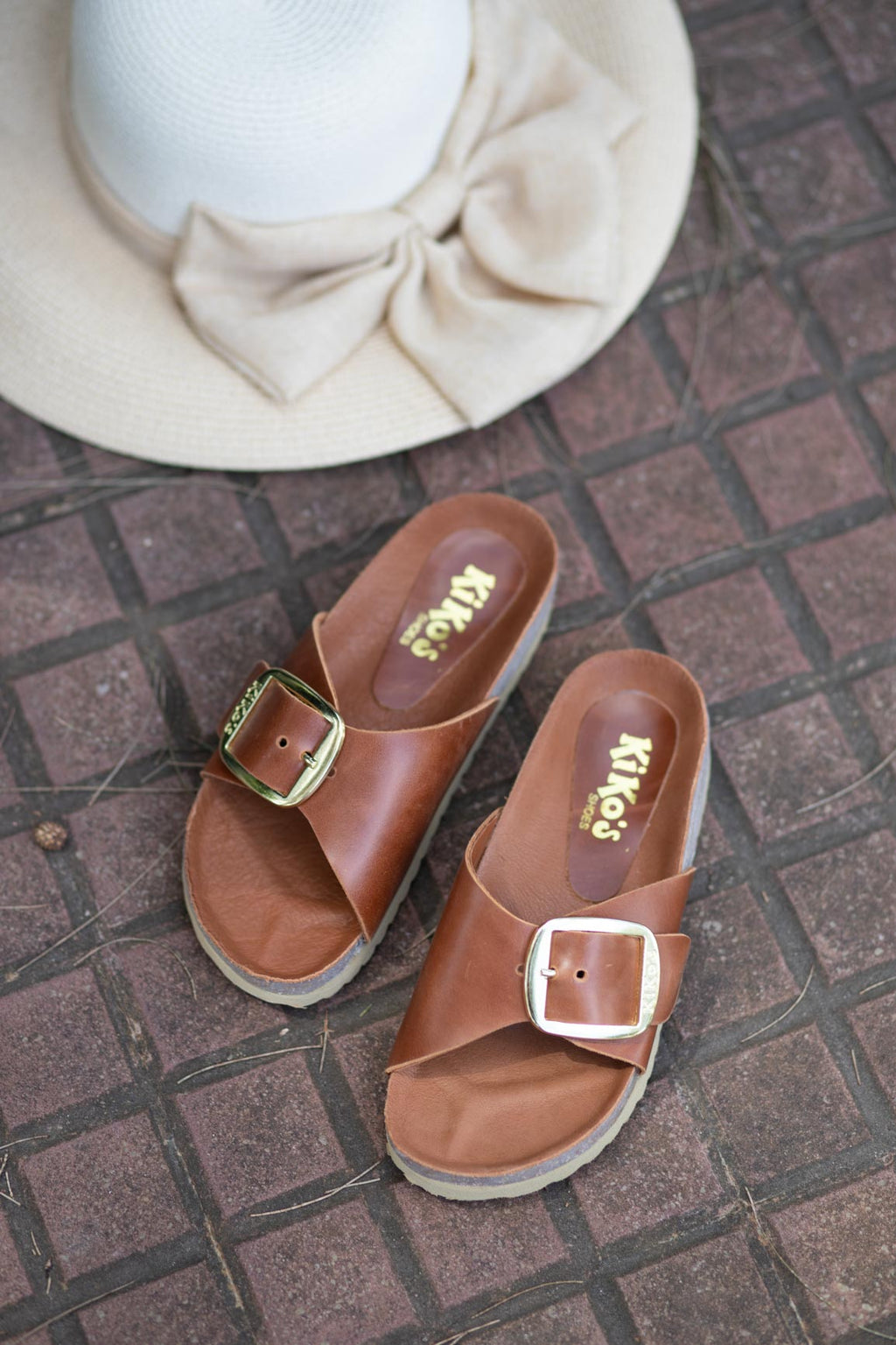 Sandalia Clover una hebilla Terracota Kiko´s Shoes