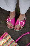 Sandalia Clover una hebilla Rosa  Kiko´s Shoes