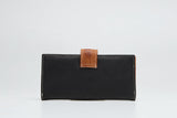 Billetera con Boton Negra