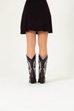 Texana Justine negra y blanco