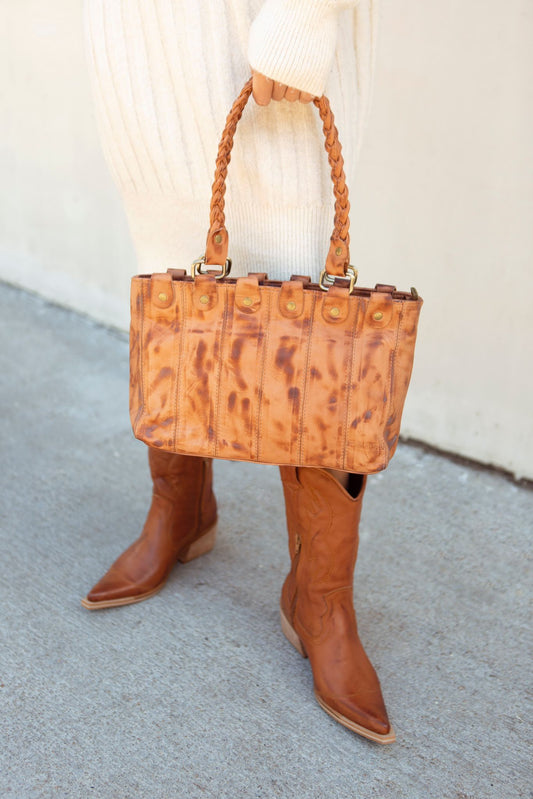 Cartera Trenzada Chica Terracota