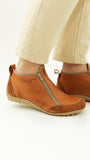 Bota Zipper Terracota Dos Cierres Vanzetti