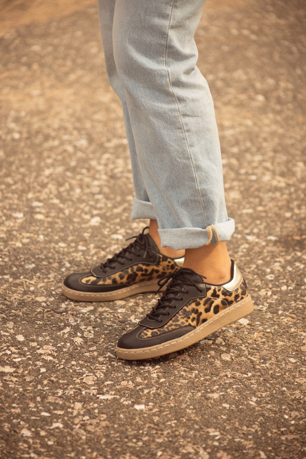 Sneaker Viena print y negro Kiko's Shoes