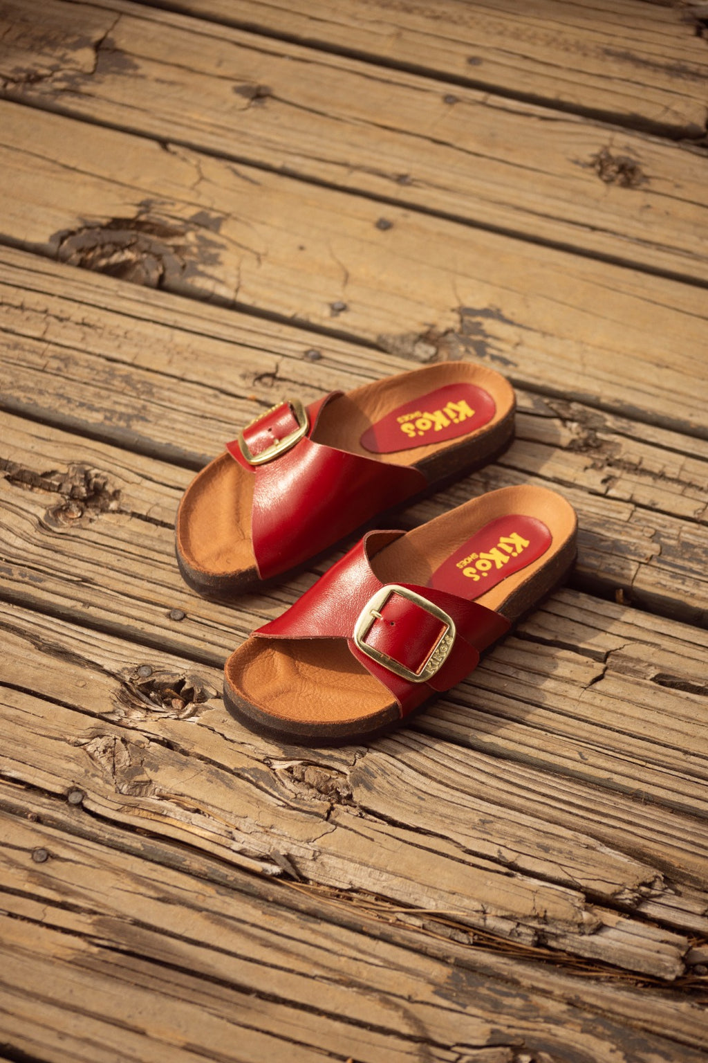 Sandalia Clover una hebilla cherry Kiko's Shoes