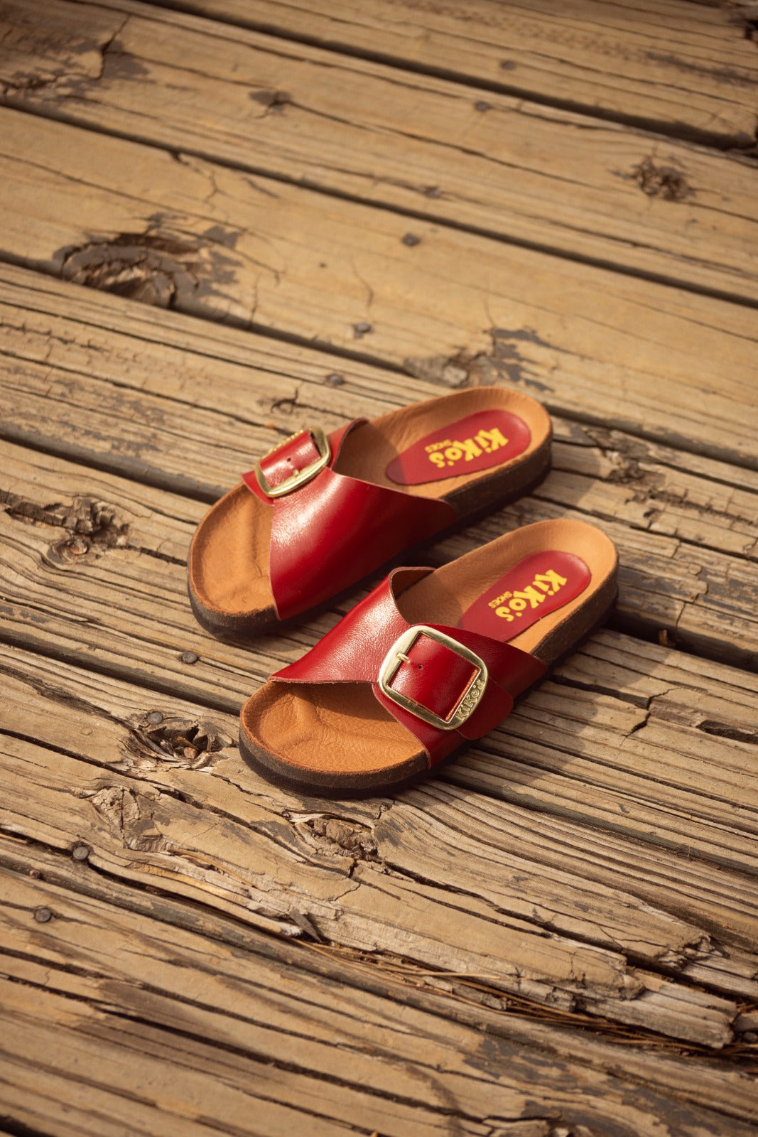 Sandalia Clover una hebilla cherry Kiko's Shoes