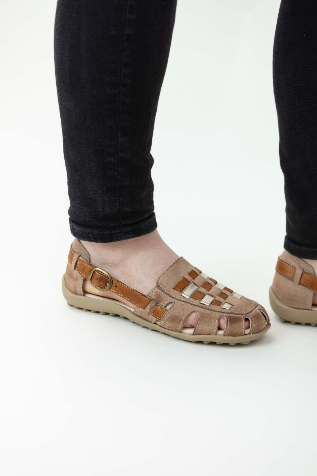 Sandalia Martha Taupe Vanzetti